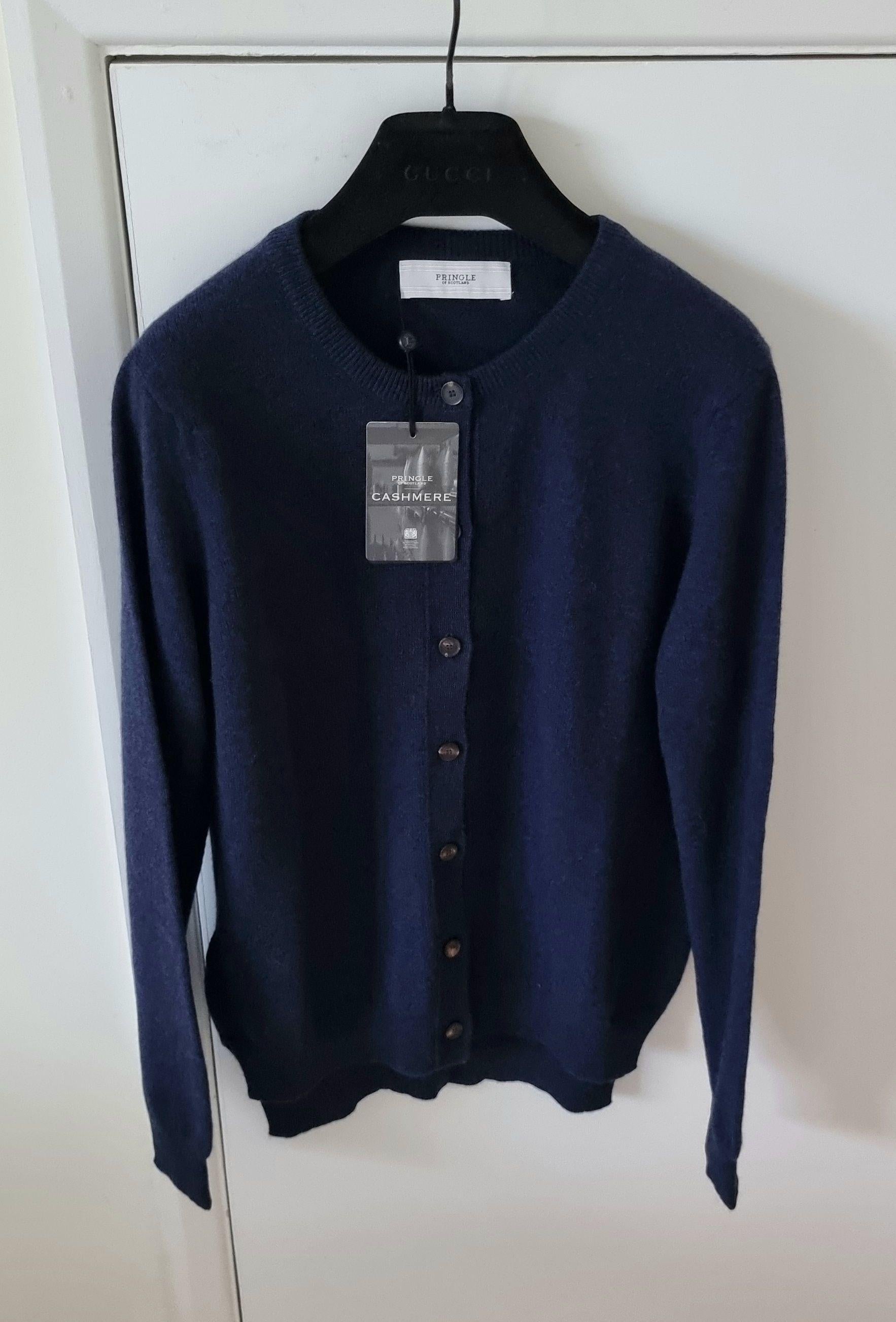 navy cashmere cardigan