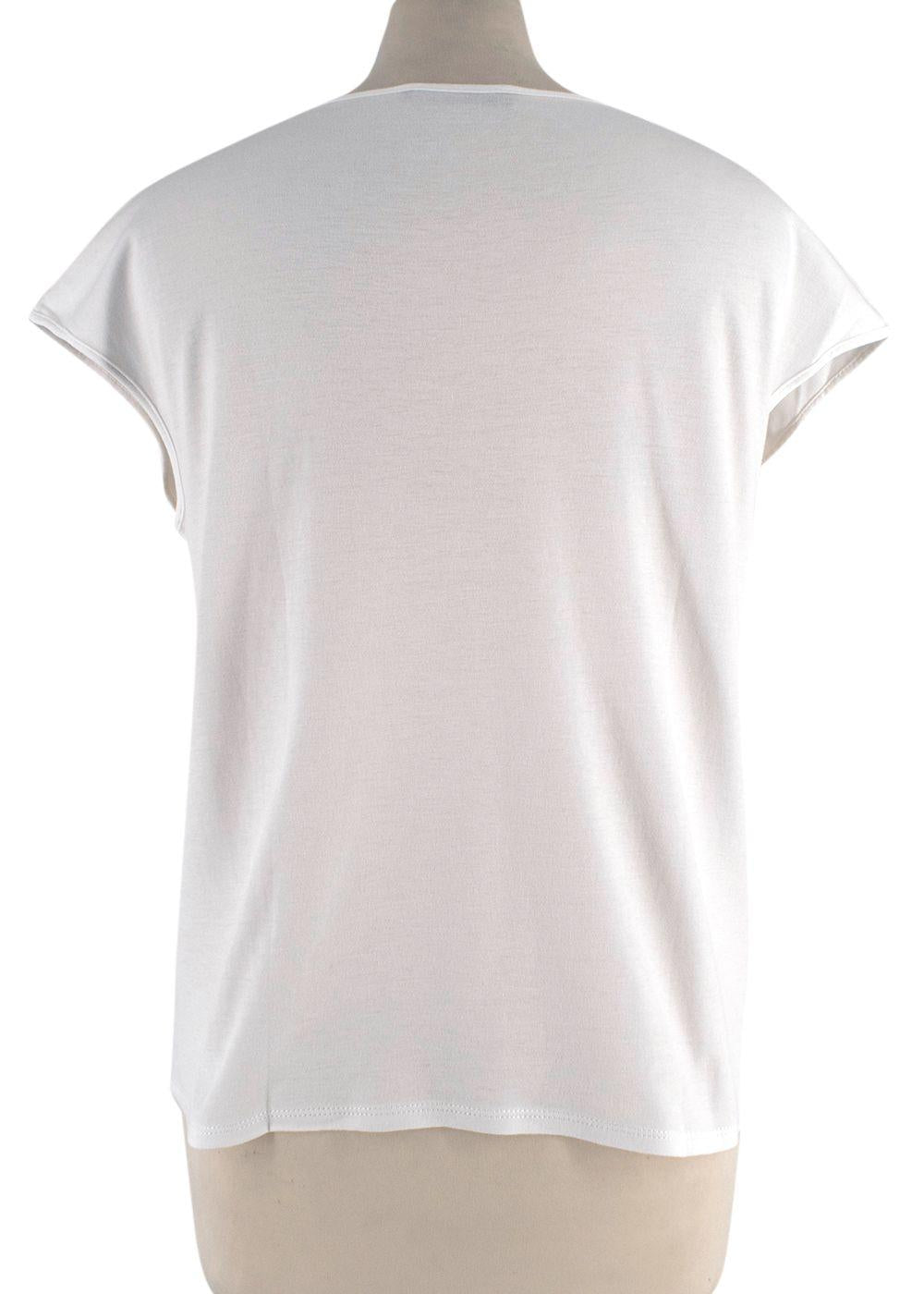 The Row white cotton top