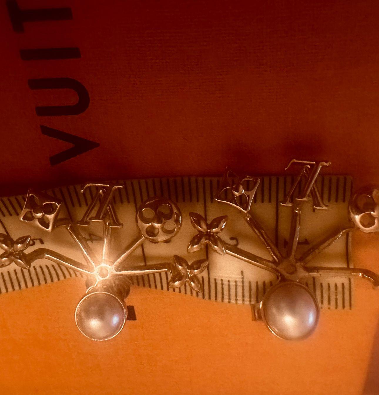 Louis Vuitton Faux Pearl Cruiser Earrings