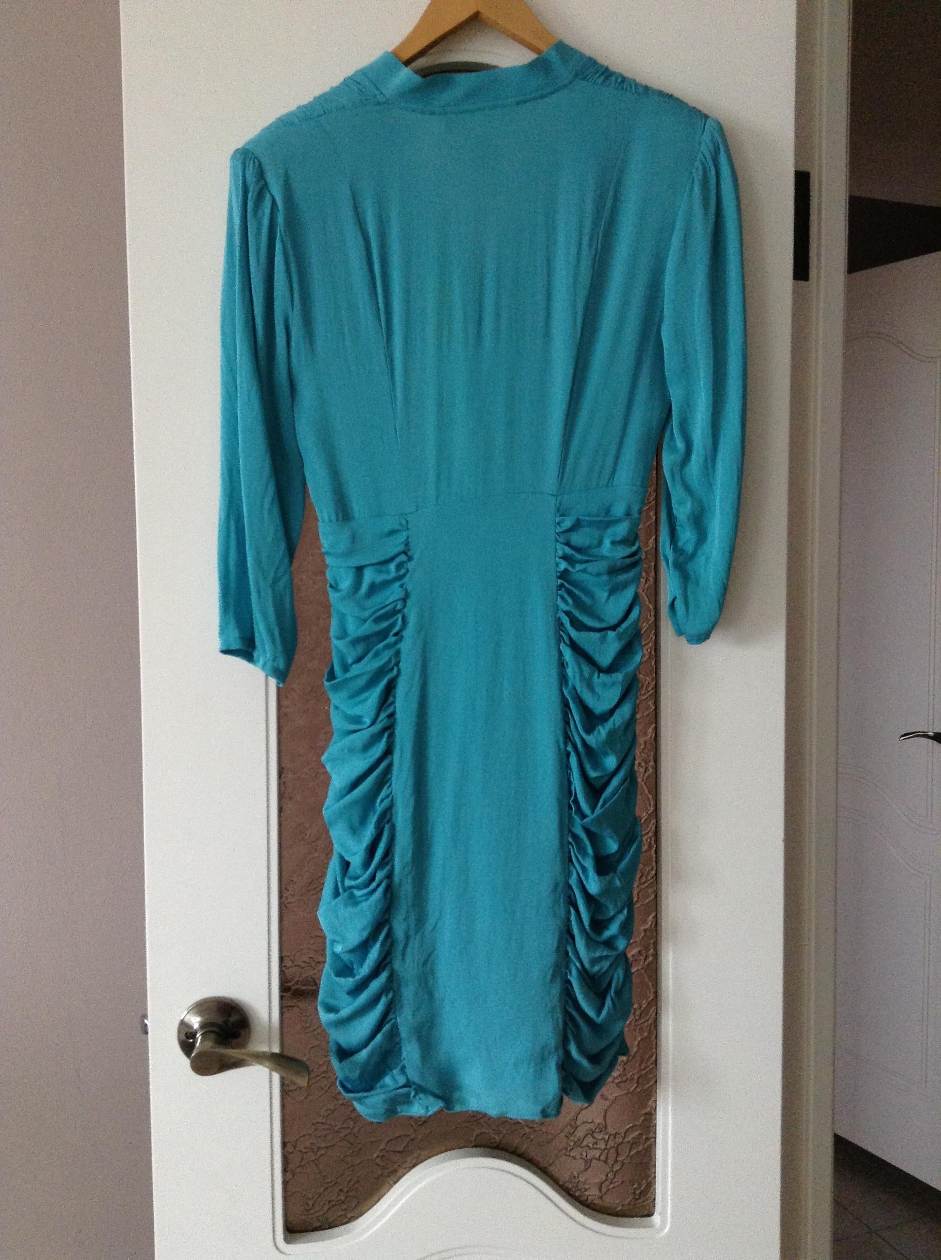 Catherine Malandrino ruched silk dress
