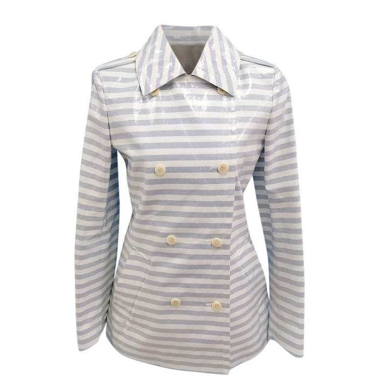 Max Mara Sfilata Striped Double Breasted Coat