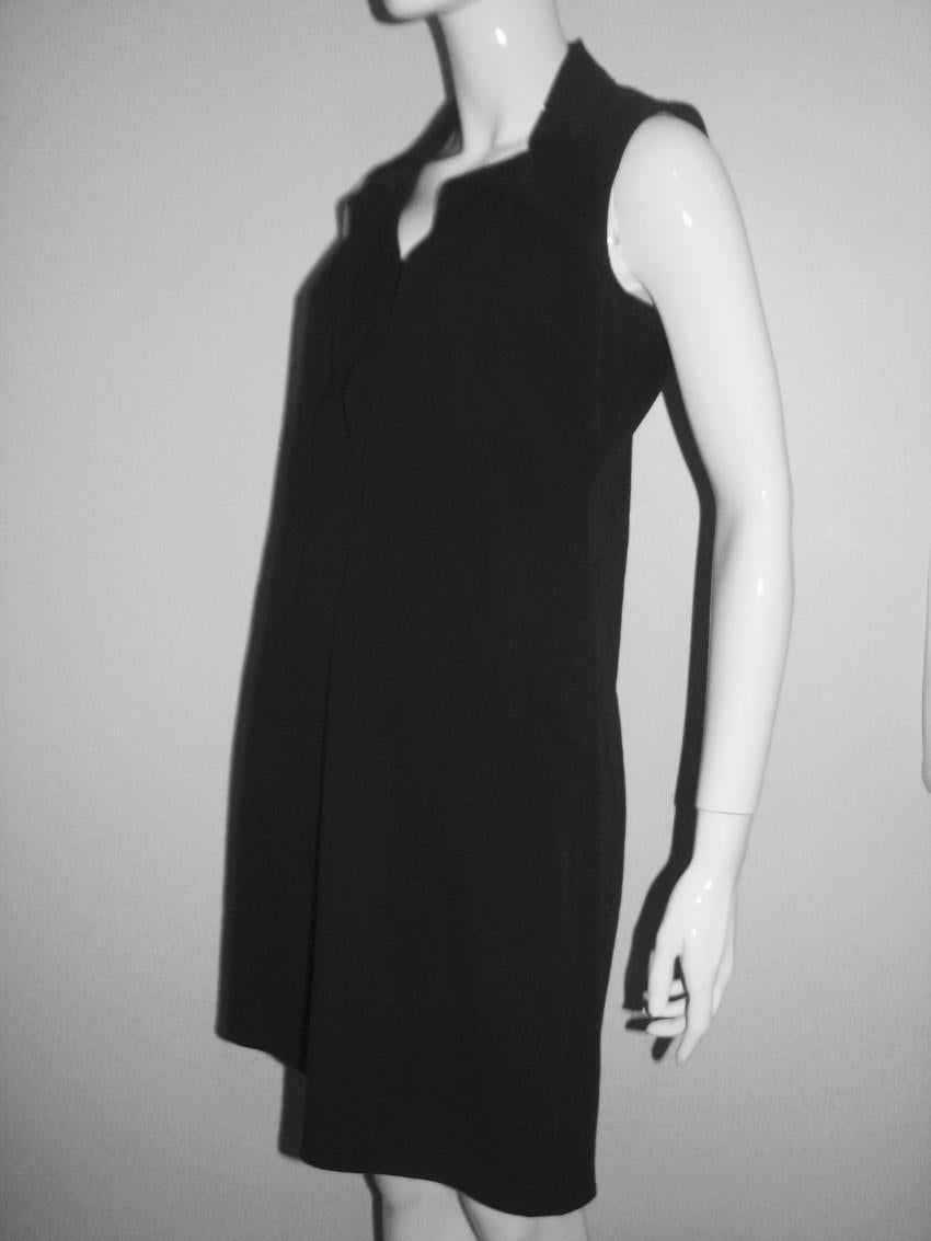 Elie Tahari Ruffled Black Silk Dress