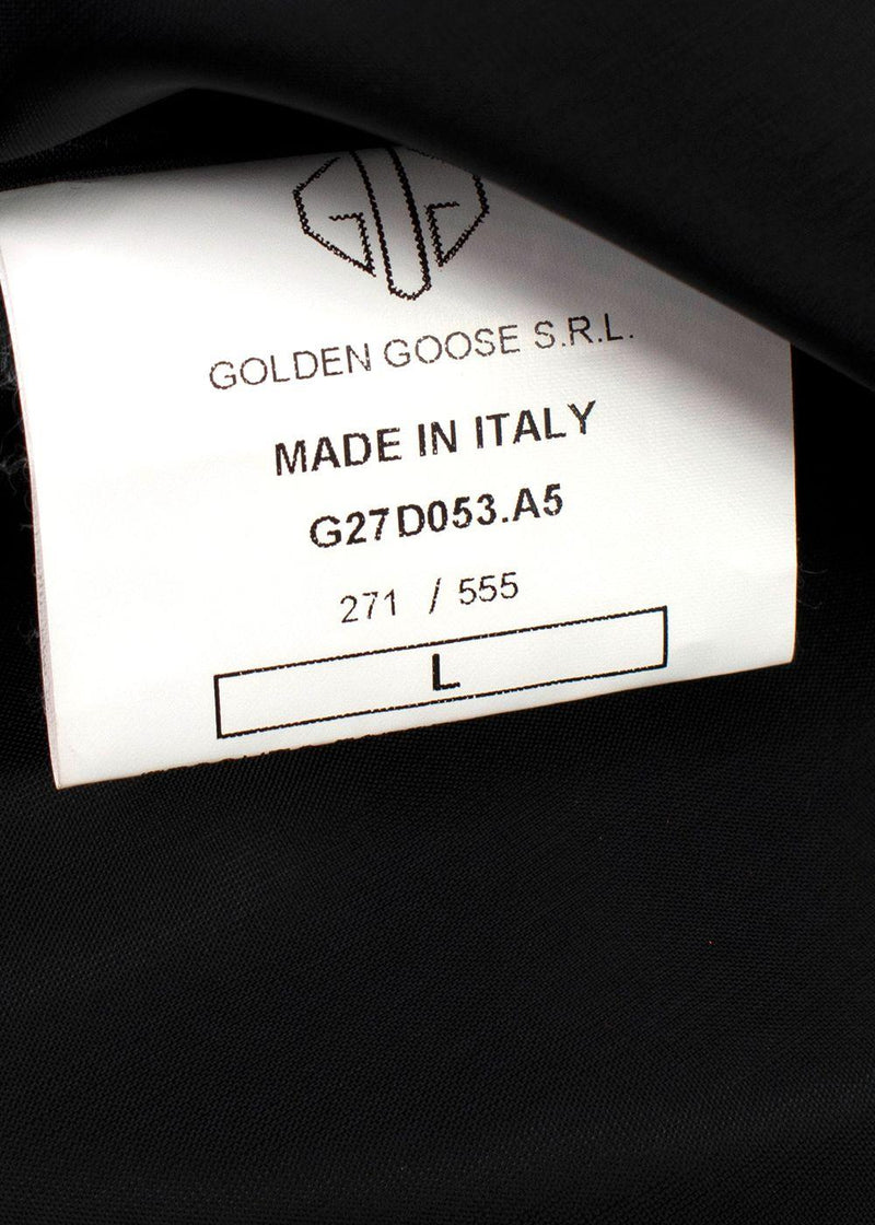 Golden Goose Red Glitter Flared Midi Skirt