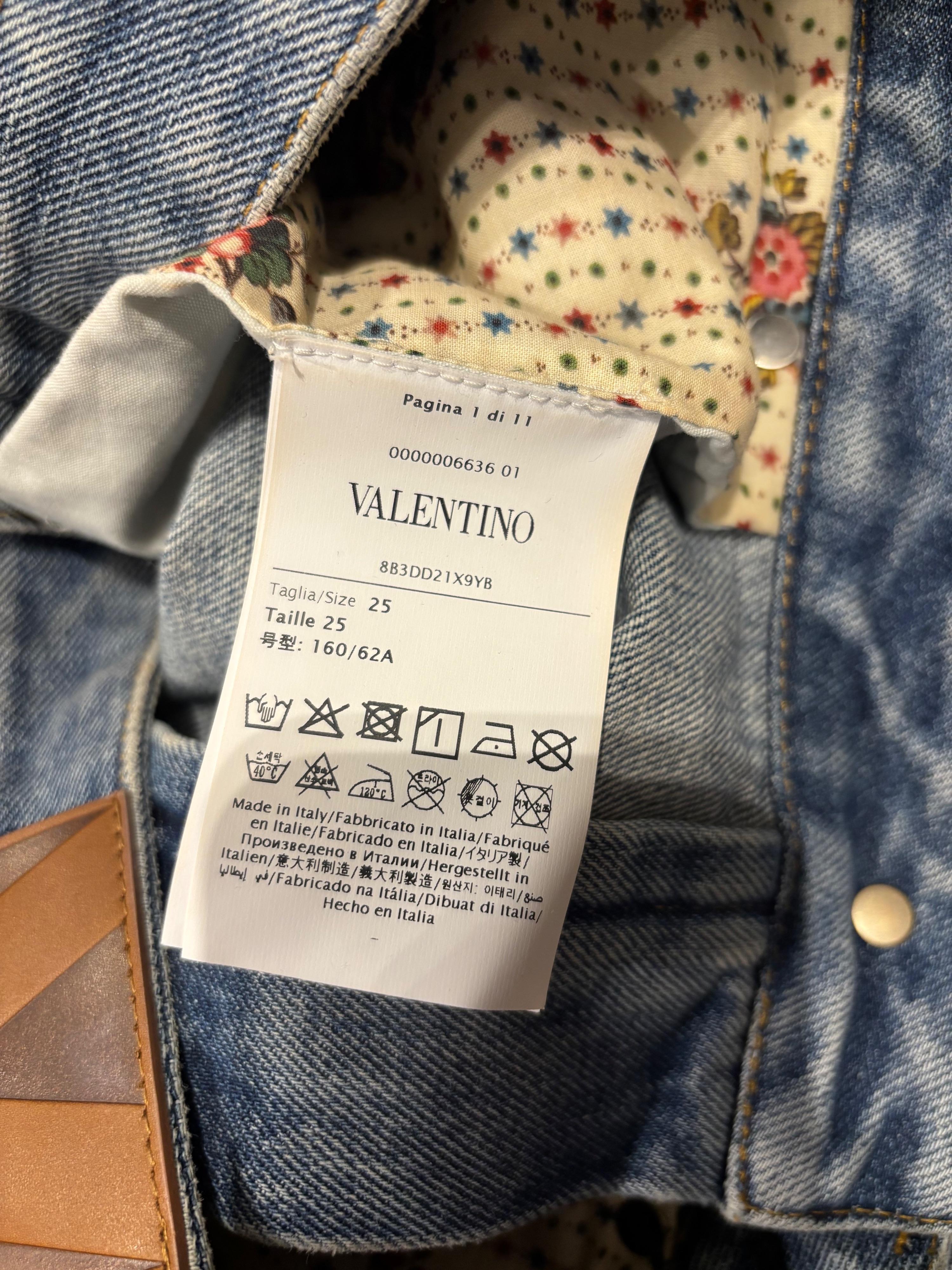 Valentino Embroidered Flared Jeans
