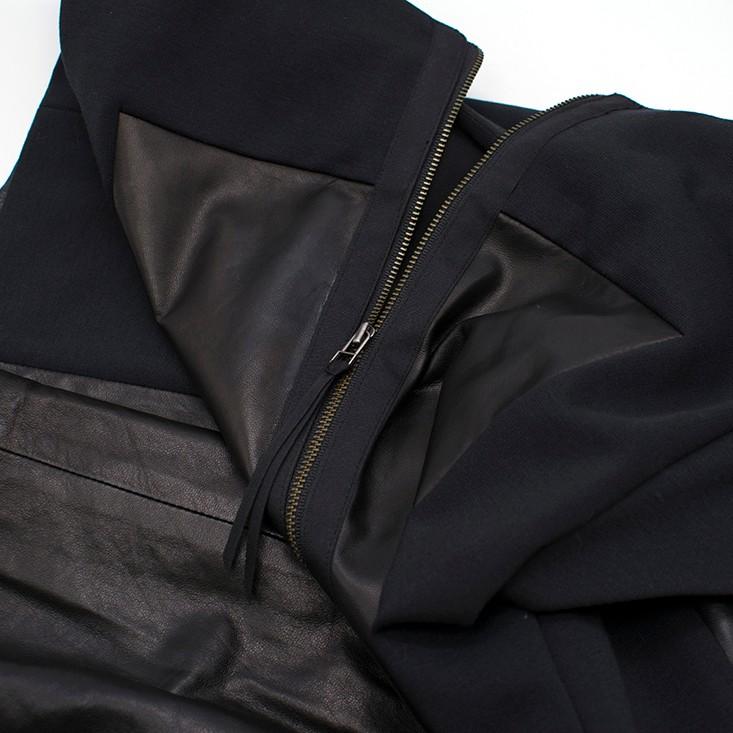 Rebecca Taylor Leather Bustier Dress