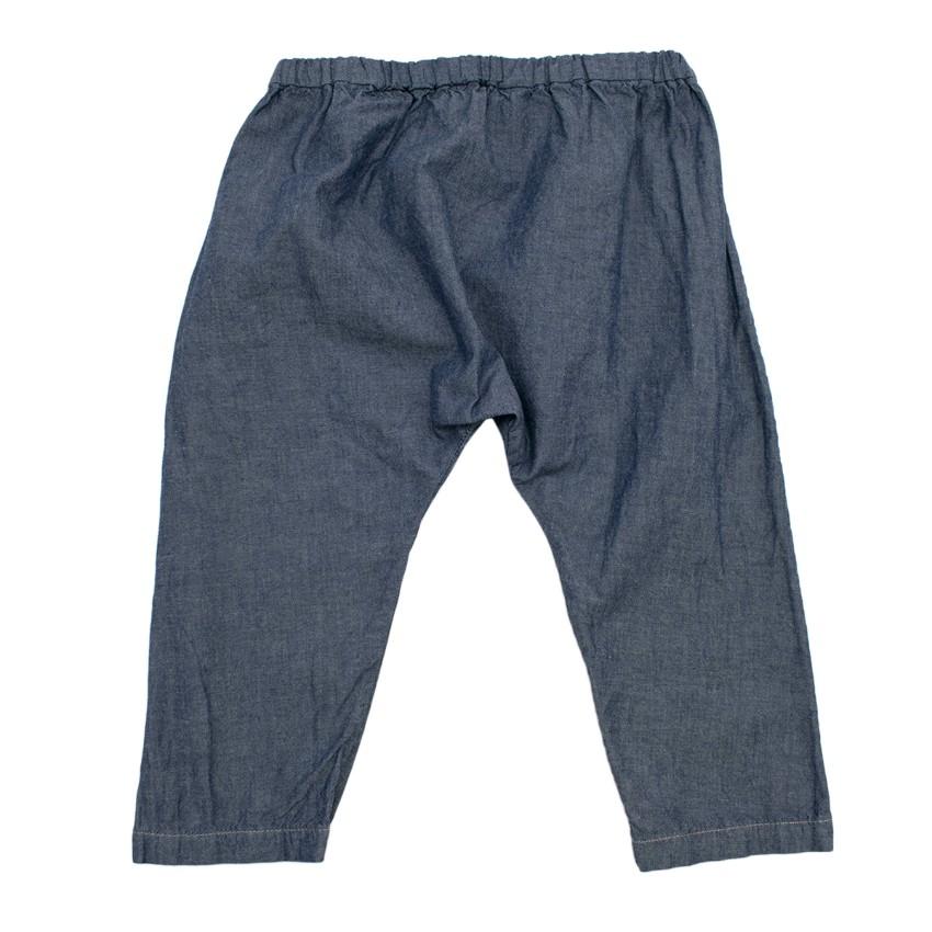 Bonpoint Blue Cotton Kids 12M Trousers