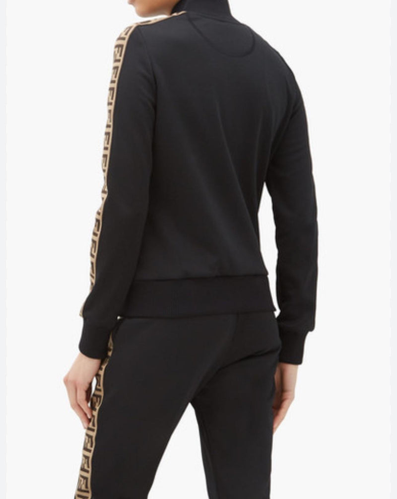 Fendi FF Side-stripe Black Track Jacket & Pants