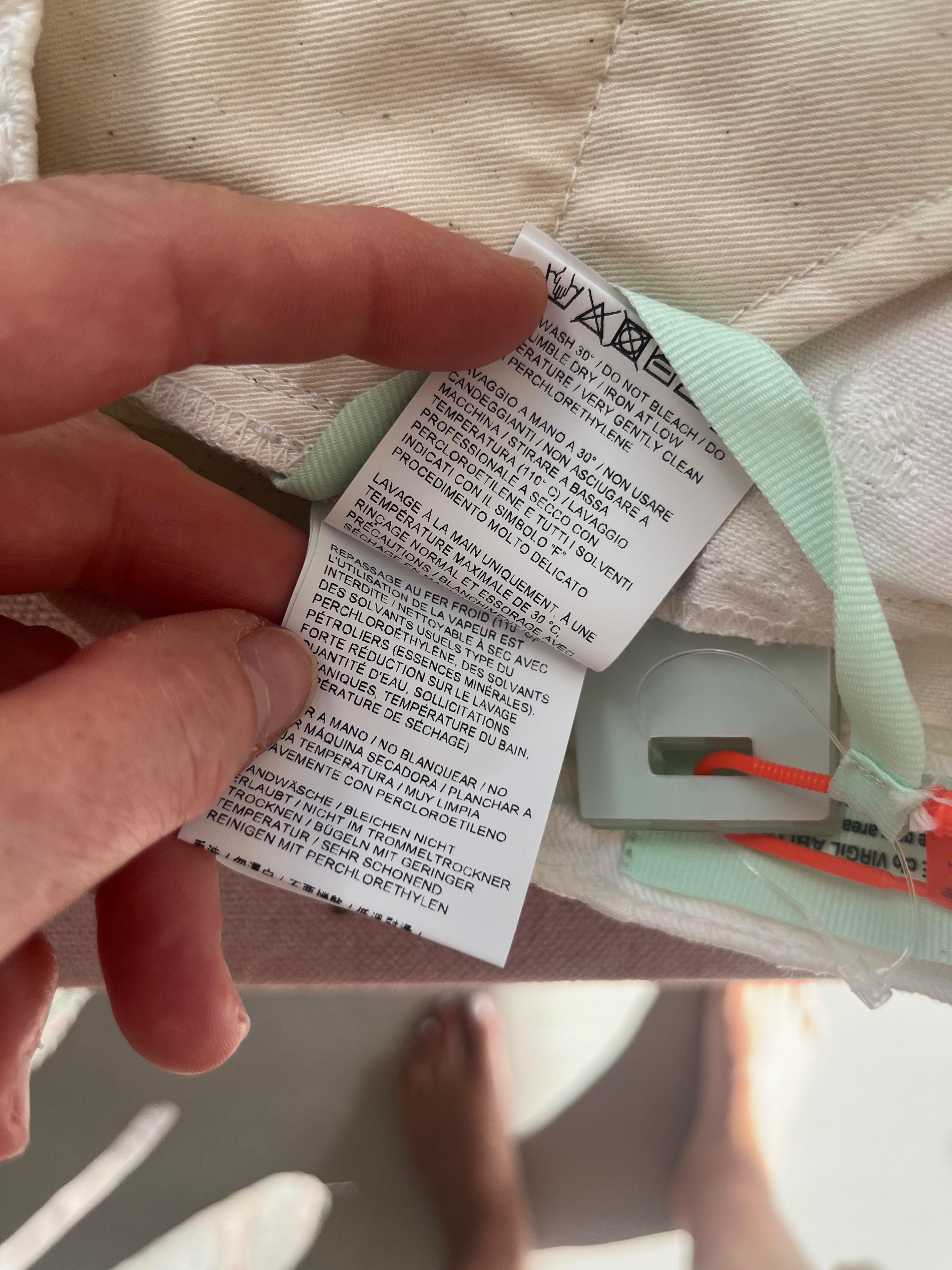 Off-White Broderie Anglaise Denim Shorts