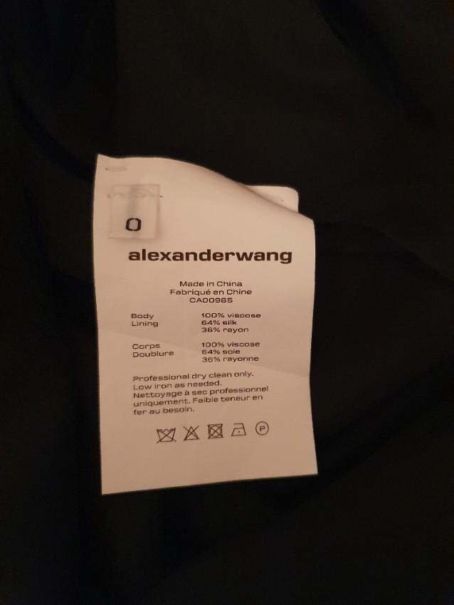 Alexander Wang Draped Satin Floral Print Mini Dress