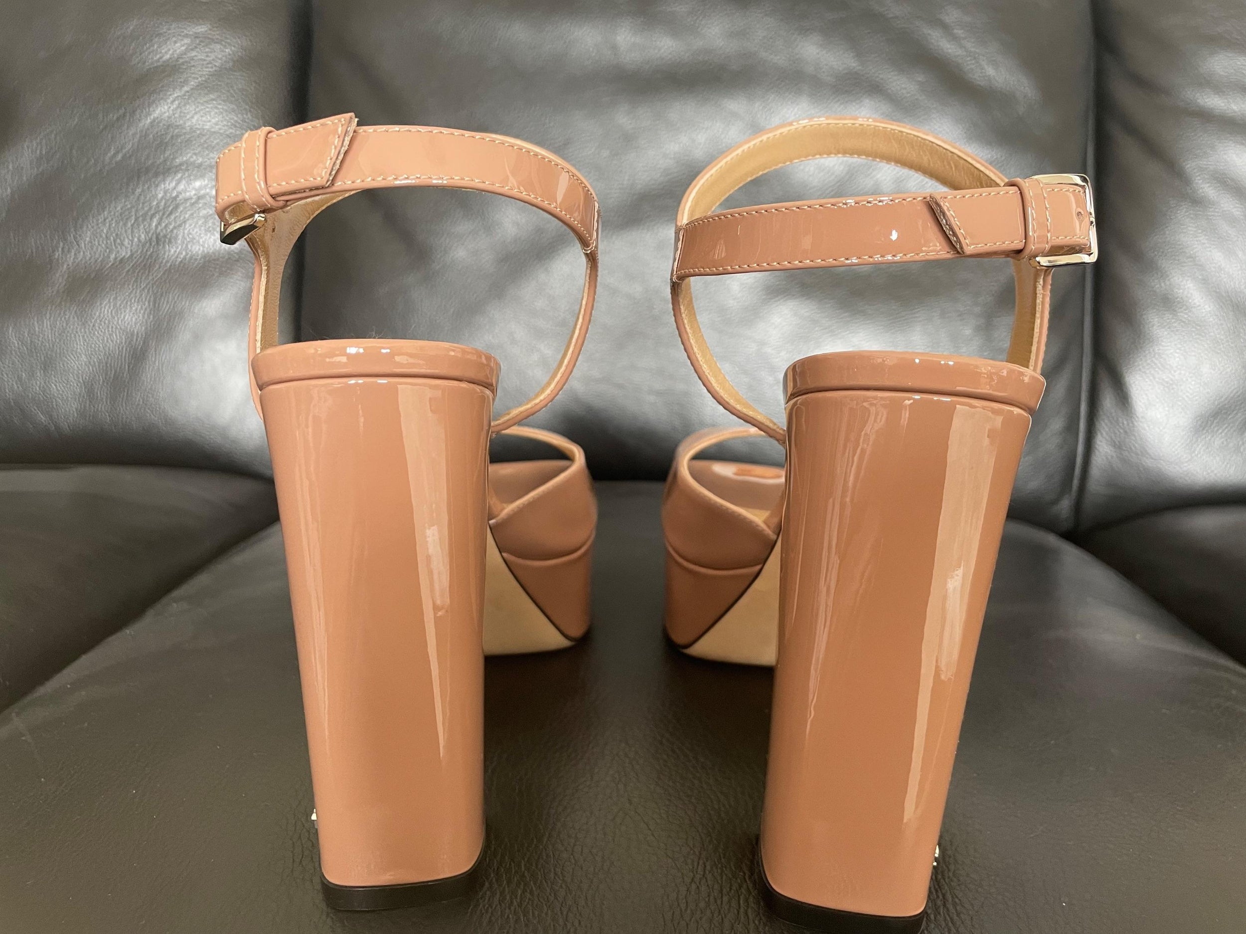 Monica Patent Leather Platform Sandals