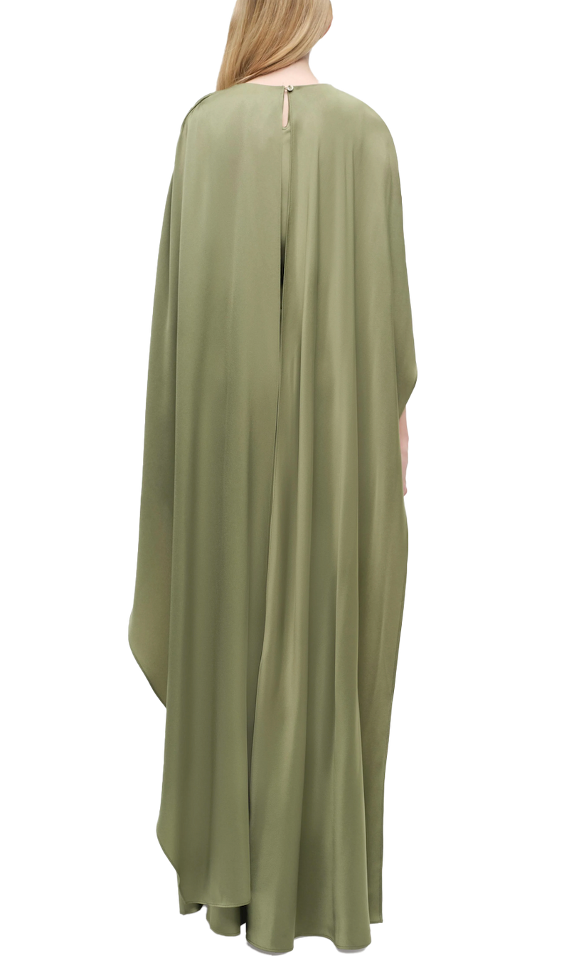 Simkhai Izel Satin Cape Gown
