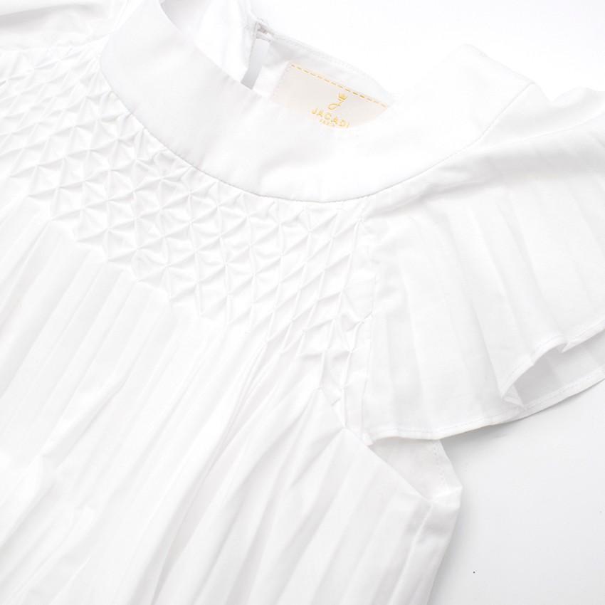 Jacadi white pleated dress