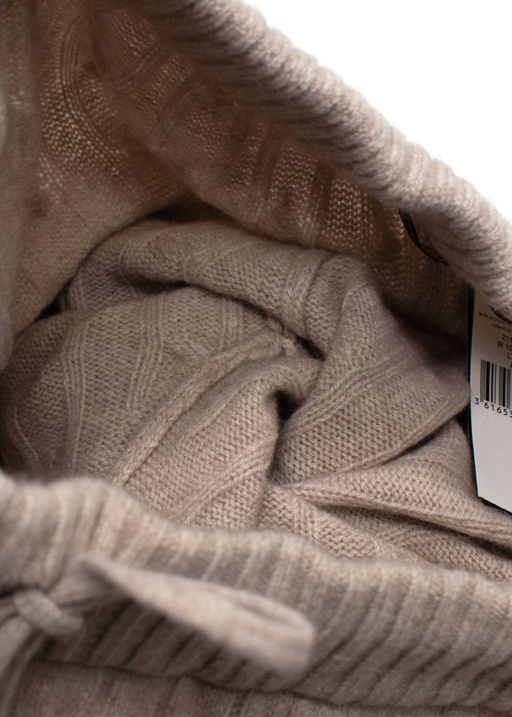 Polo Ralph Lauren Beige Argyle Knit Wool Blend Joggers