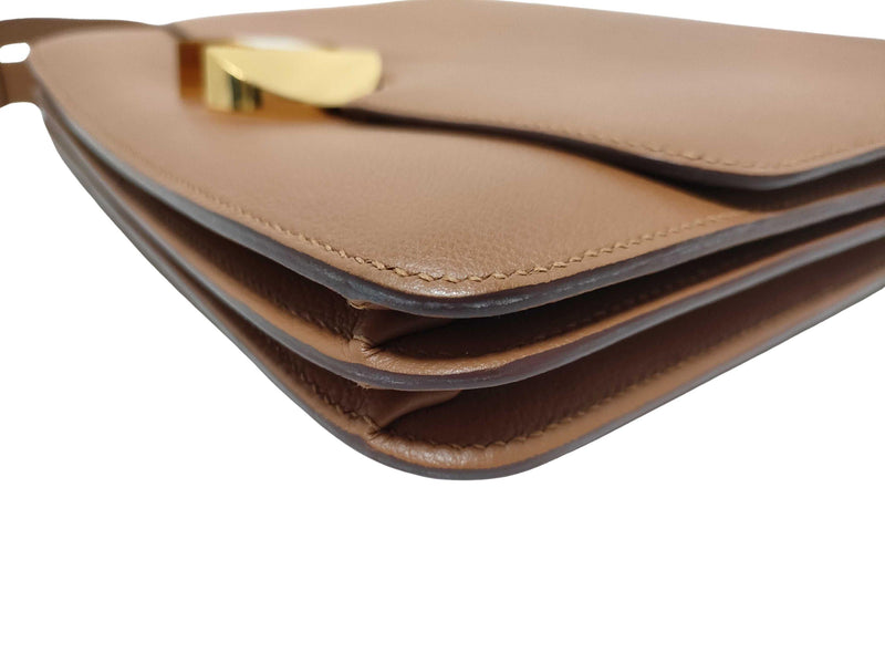Hermes Tan Epsom Leather Shoulder Bag