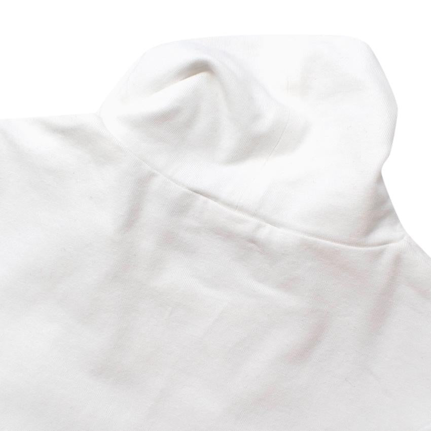 Liu-Jo White Roll-Neck Long-sleeve Top
