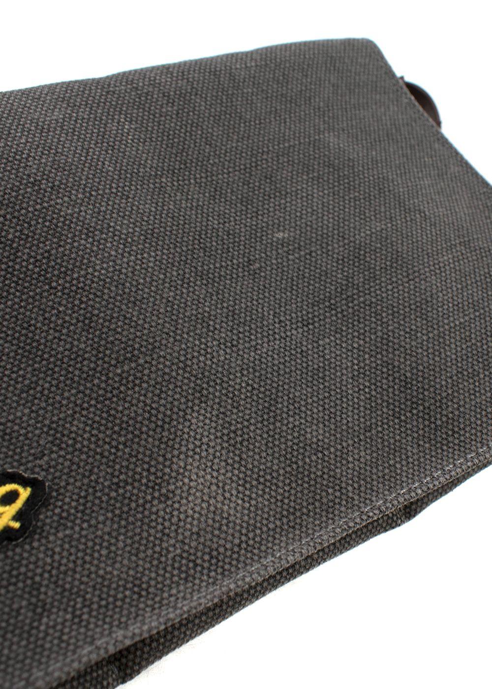 Breitling Grey Patch Detail Canvas Pouch