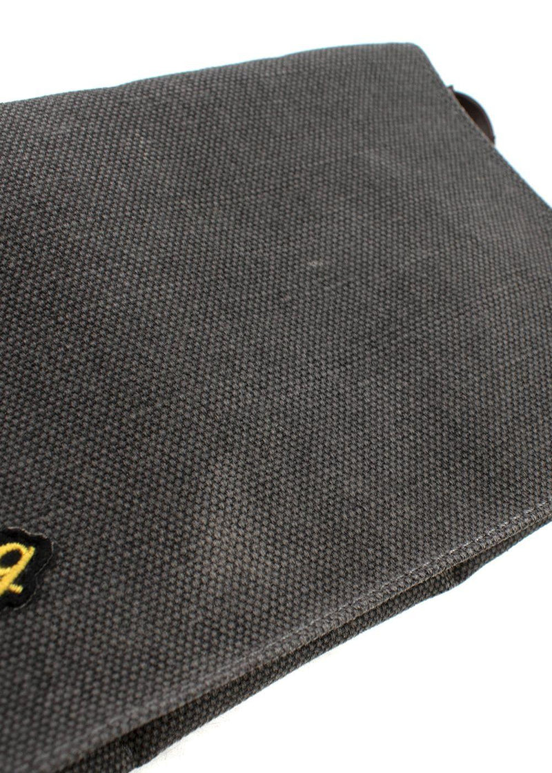 Breitling Grey Patch Detail Canvas Pouch
