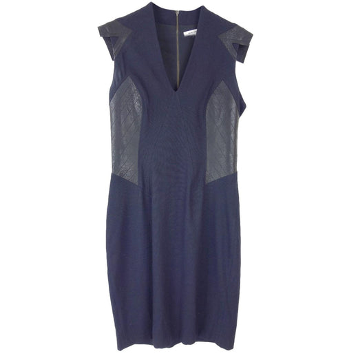 Helmut Lang contrast-panel dress