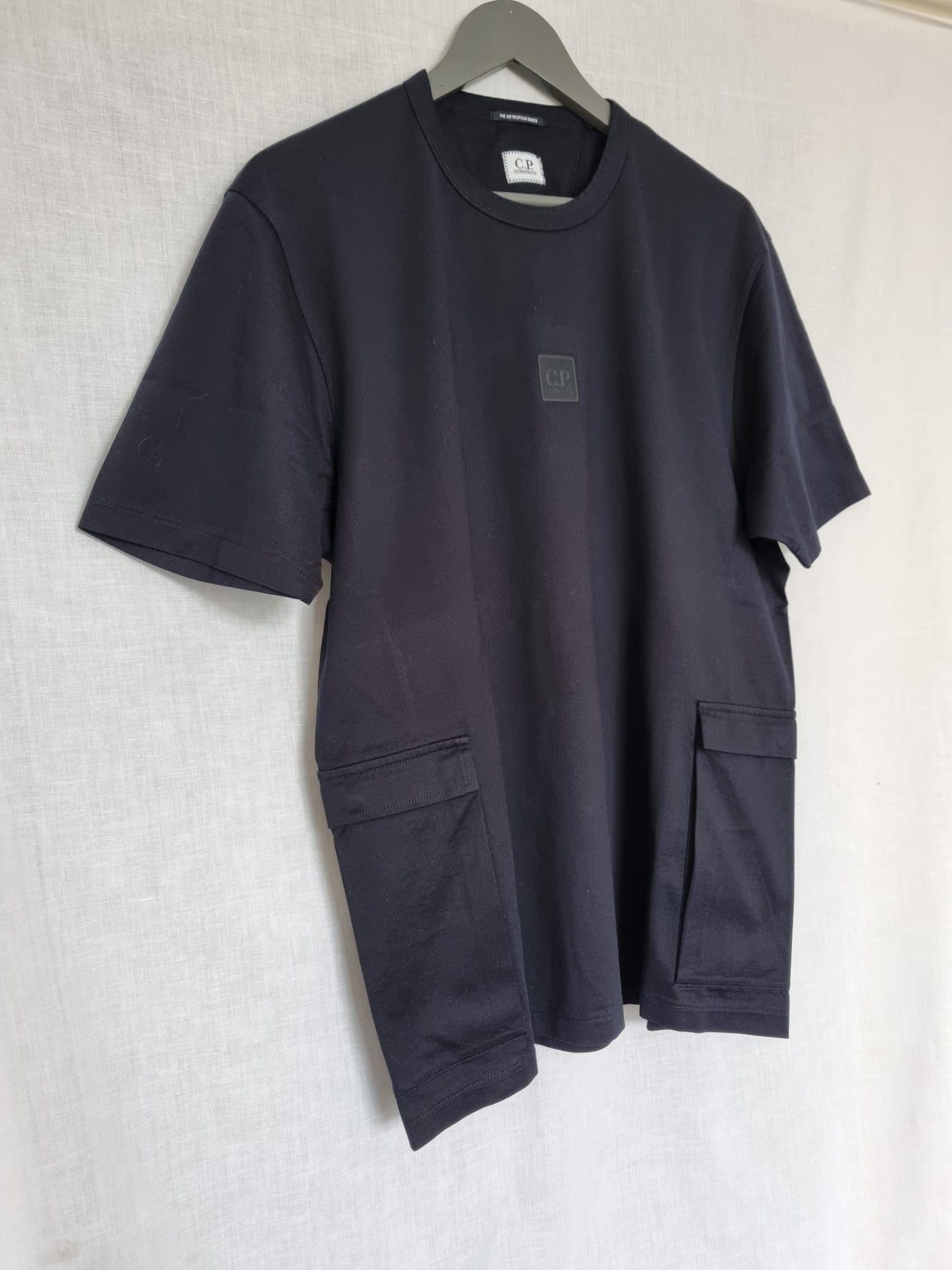 Metropolis Cargo Pocket Logo Black Cotton T-Shirt