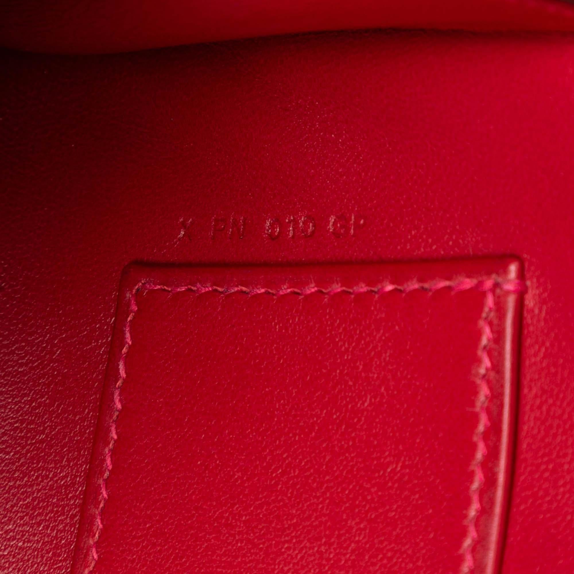 Hermes Rouge Vif Tadelakt Egee Clutch