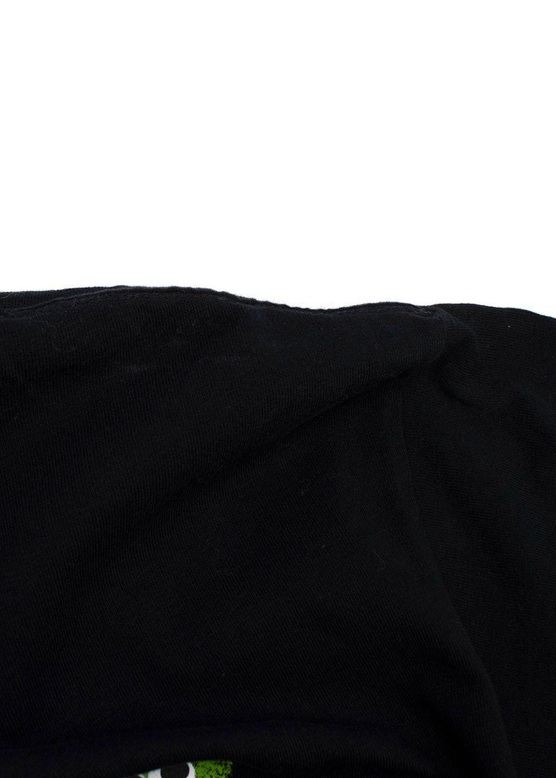 Martine Rose Kids Black Cartoon Print  Logo T-Shirt