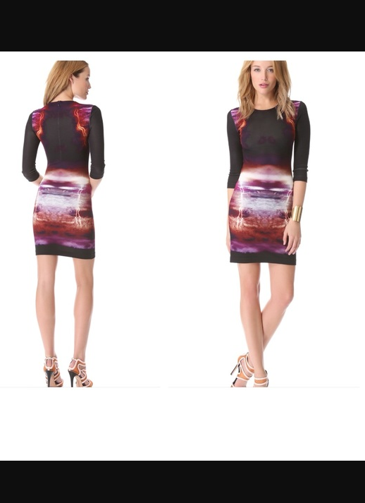 McQ by Alexander McQueen Storm Print Shift Dress