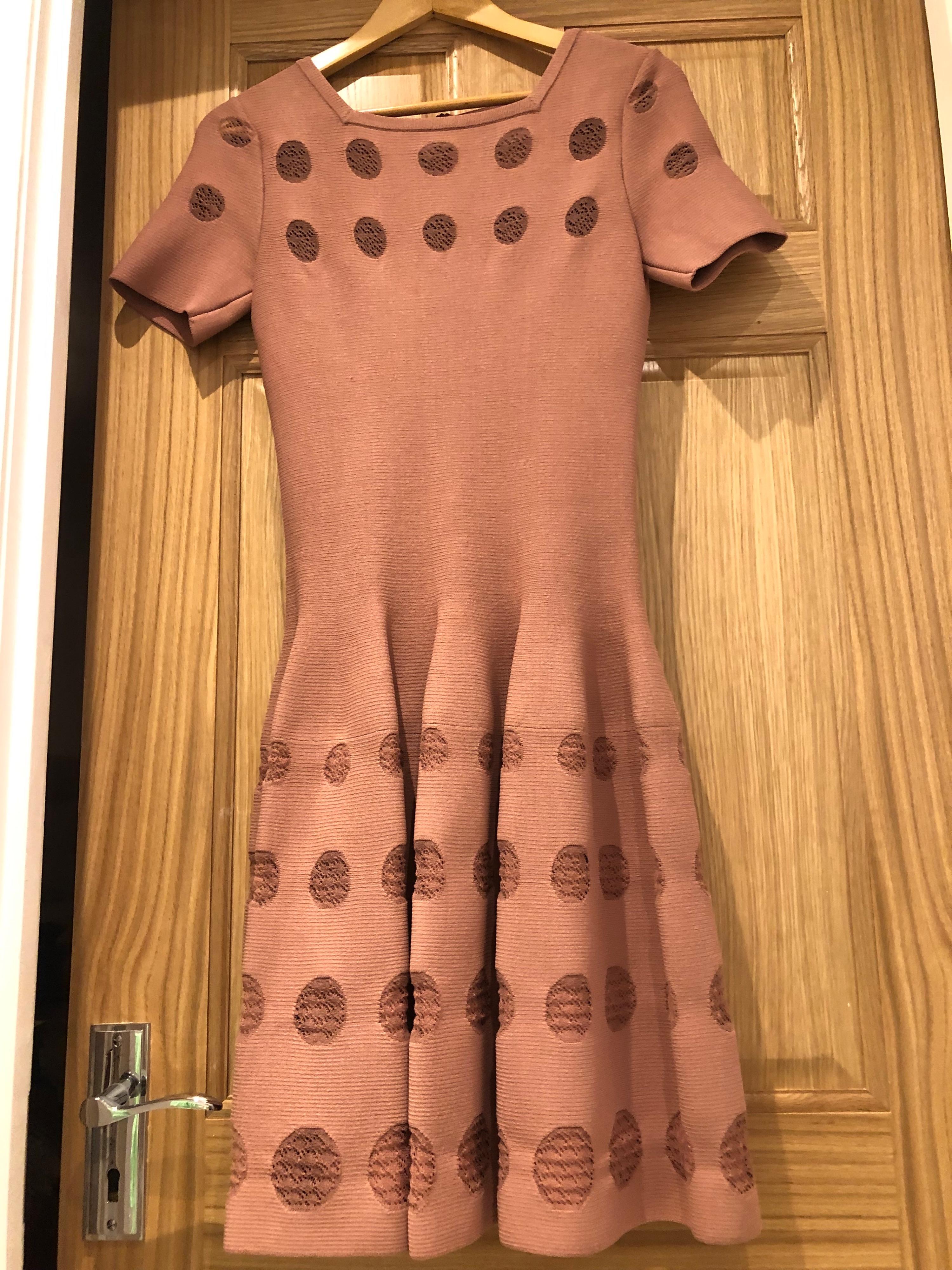 Alaia Pink Skater Dress