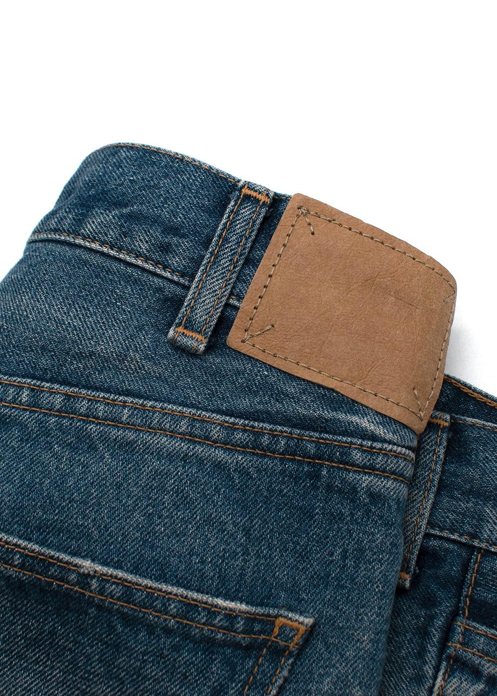 Mid-wash SL-003 skinny leg jeans