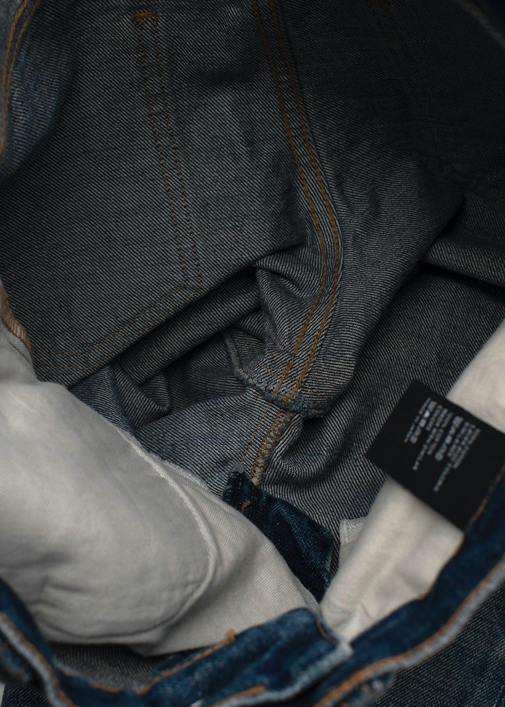 Mid-wash SL-003 skinny leg jeans