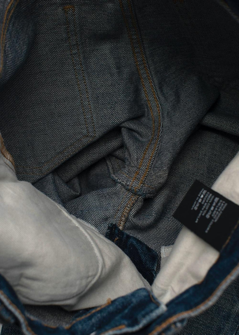 Mid-wash SL-003 skinny leg jeans
