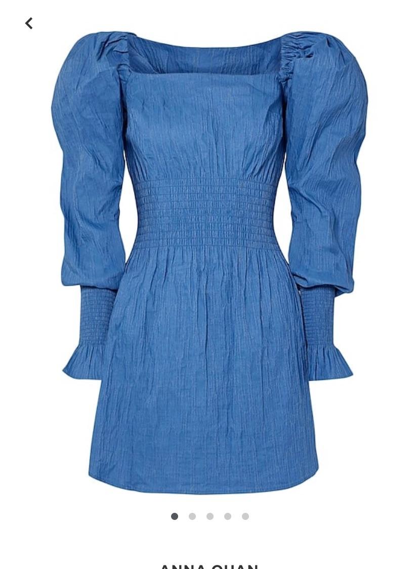 Anna Quan Blue Cotton Everly Dress