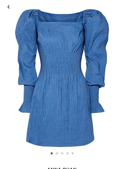 Anna Quan Blue Cotton Everly Dress