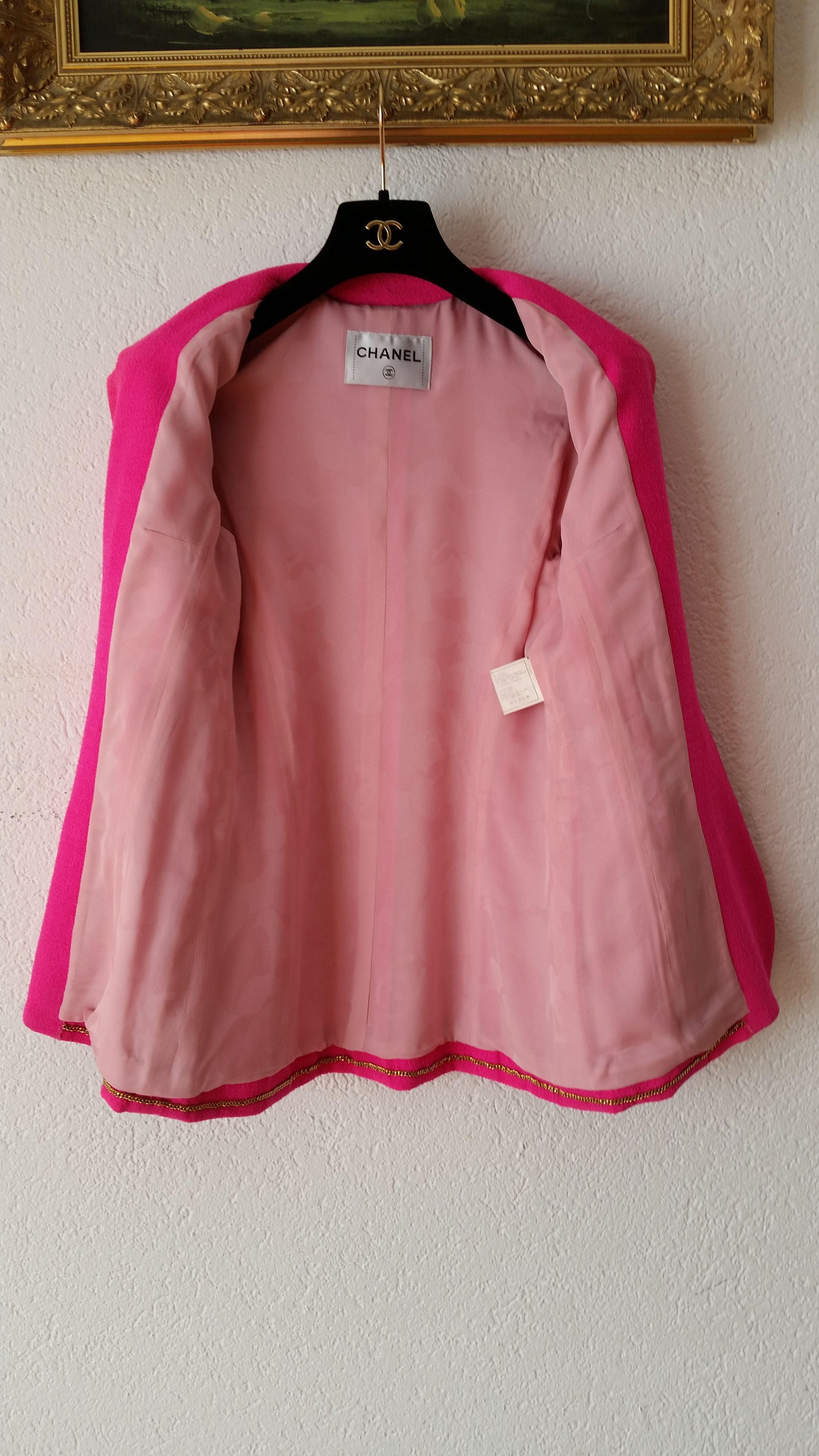 Fuchsia Single Breasted Tailored Jacket