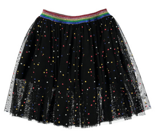 Stella McCartney Kid's 10A Tulle Spotted Skirt