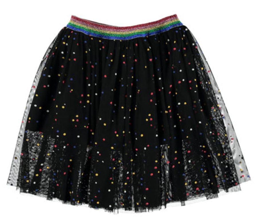 Stella McCartney Kid's 10A Tulle Spotted Skirt