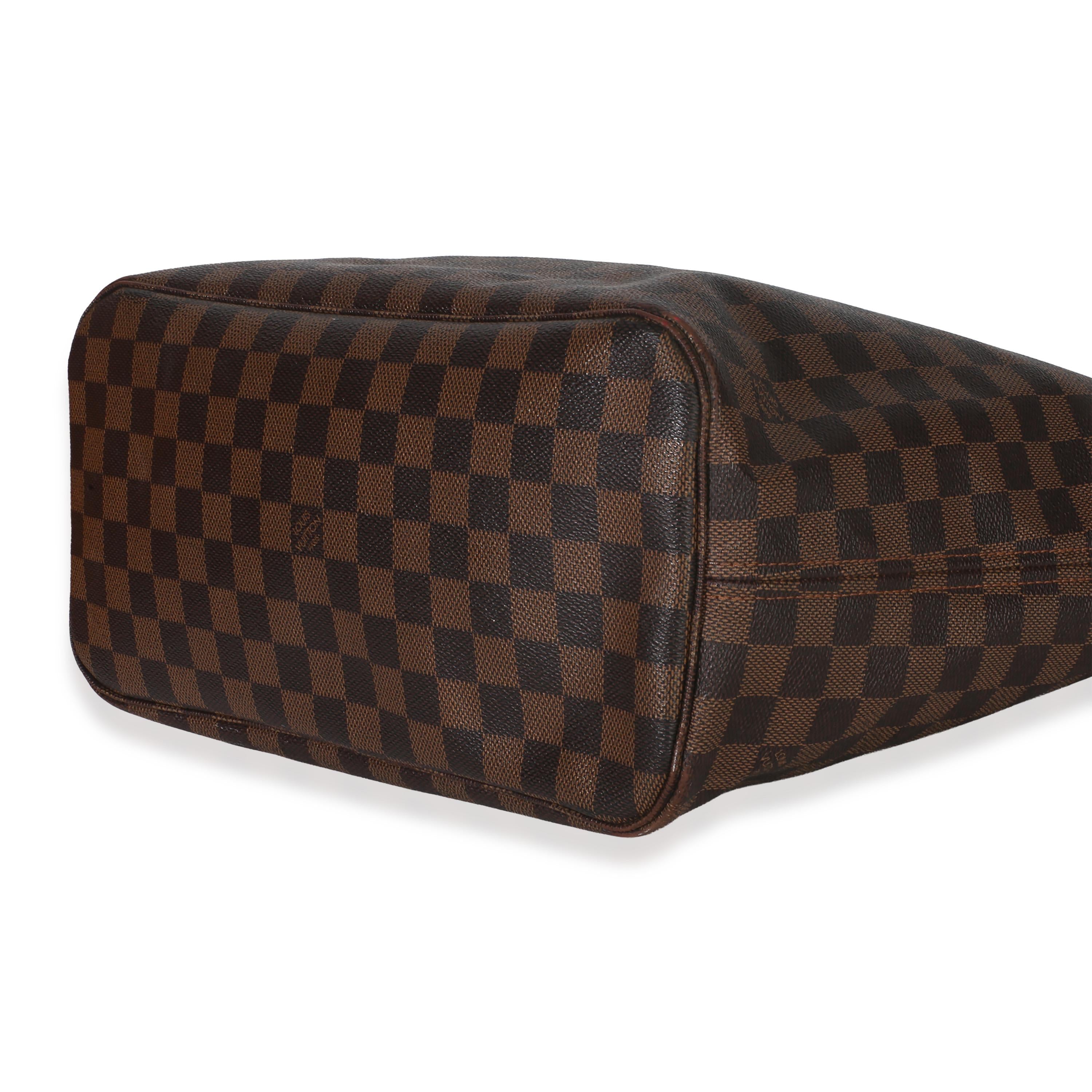 Louis Vuitton Coated Canvas Damier Ebene Neverfull MM