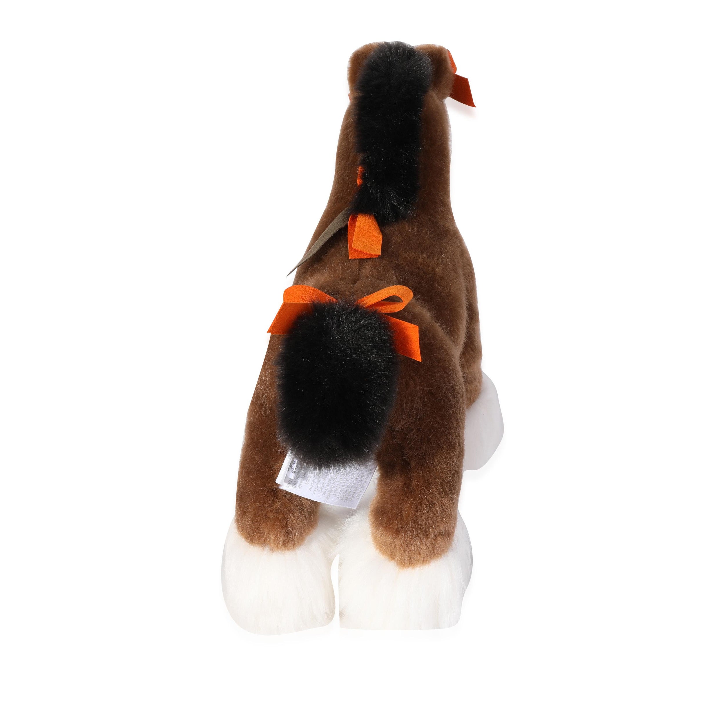 Hermès Brown Hermy Plush Small Horse New In Box