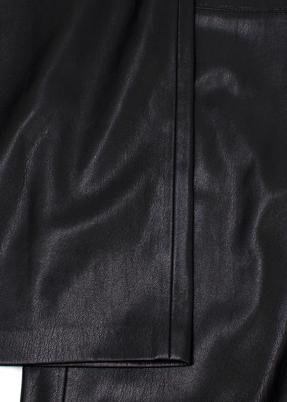 Nanushka Black Vegan Leather Trousers