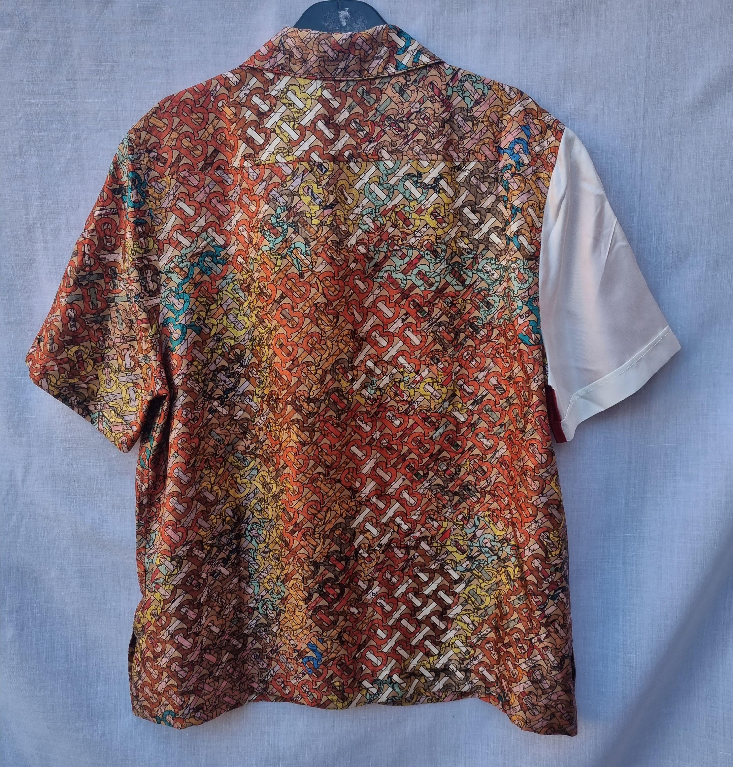 multicolour cotton map print shirt