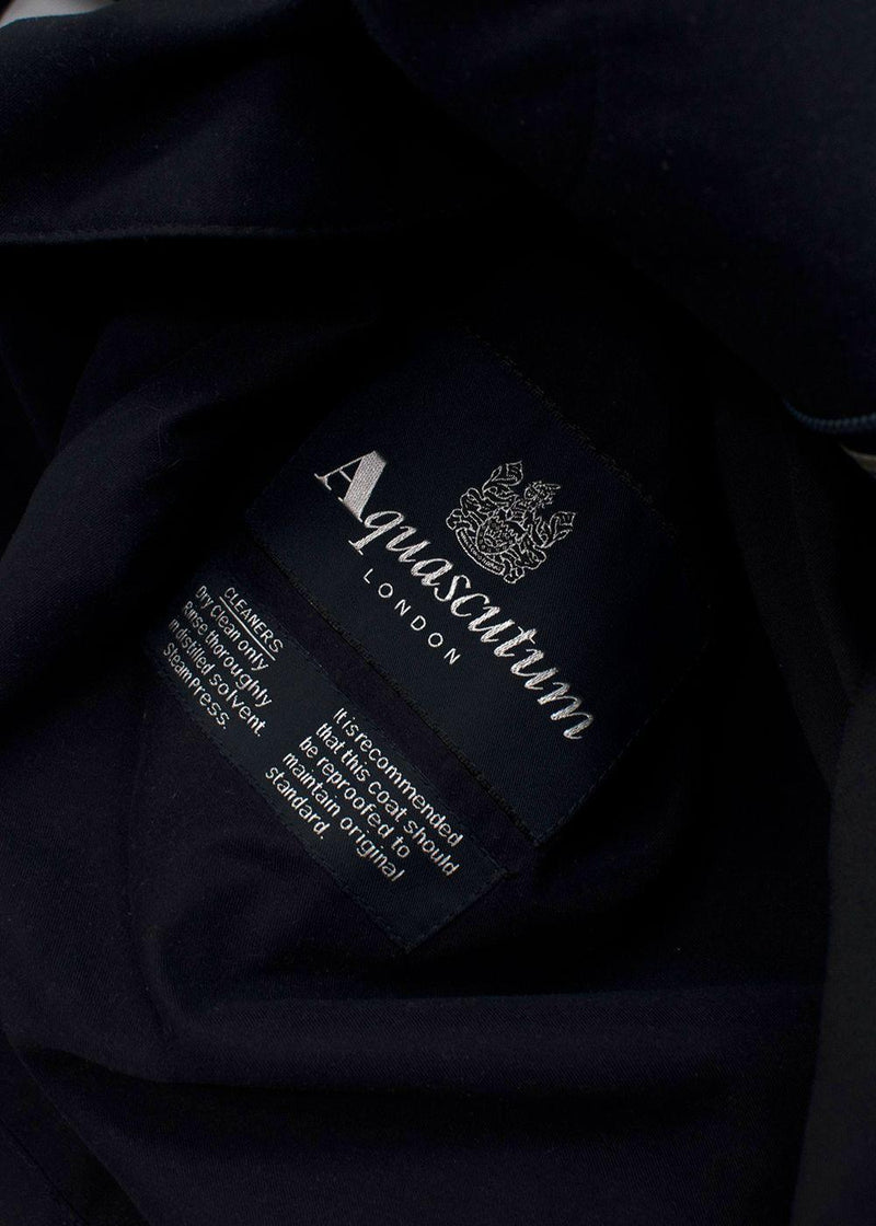 Aquascutum Black Polyester Coat