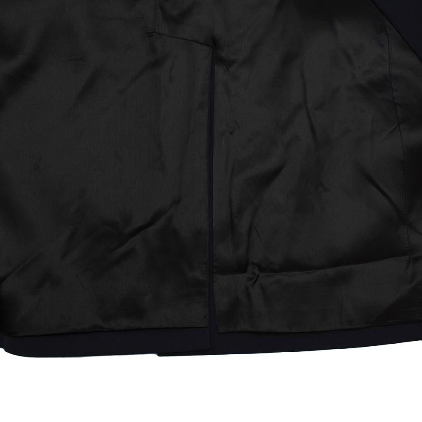 Prada Navy Wool Single Breasted Tailored Jacket