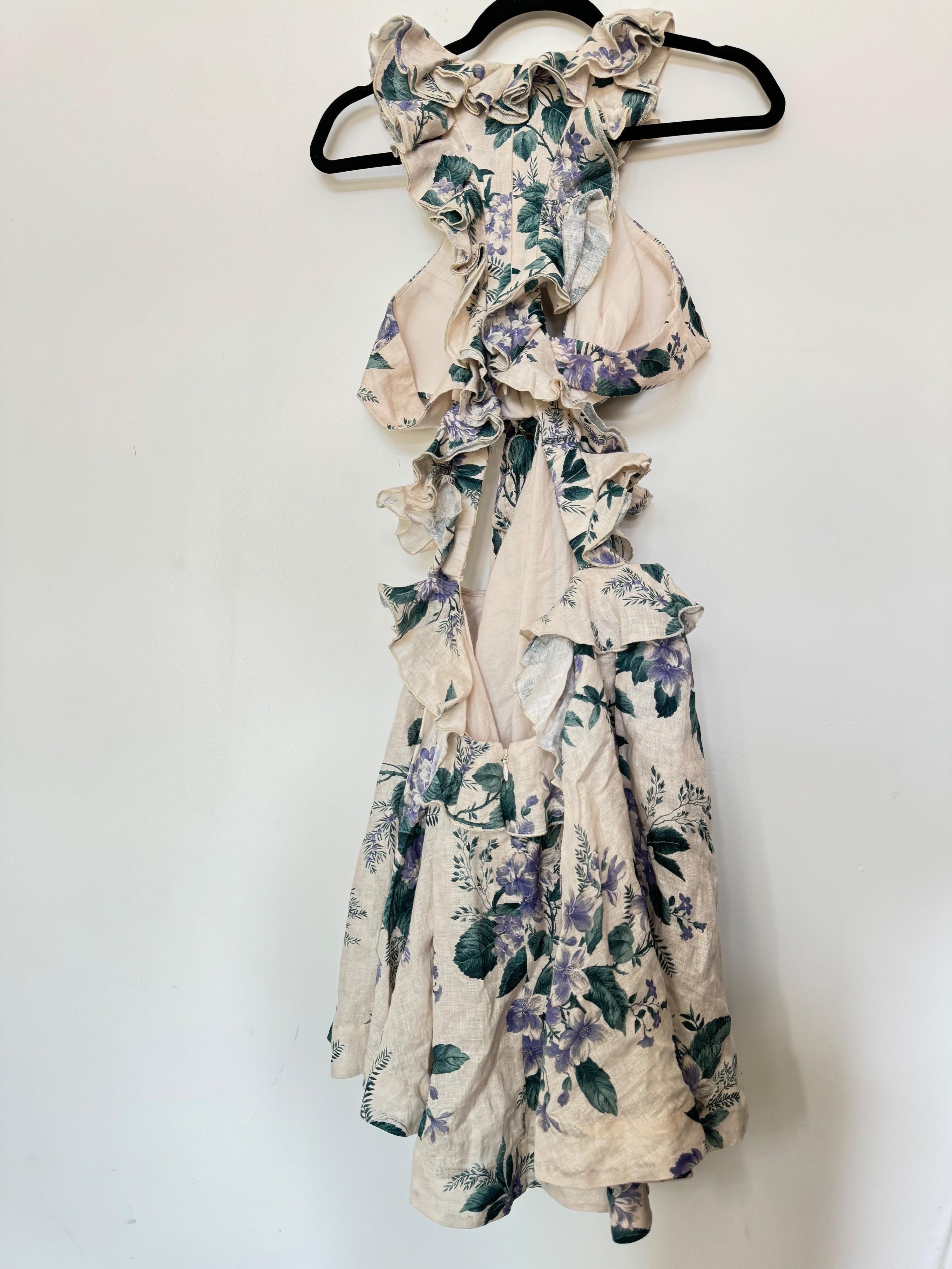 Zimmermann Floral Cassia Mini Dress