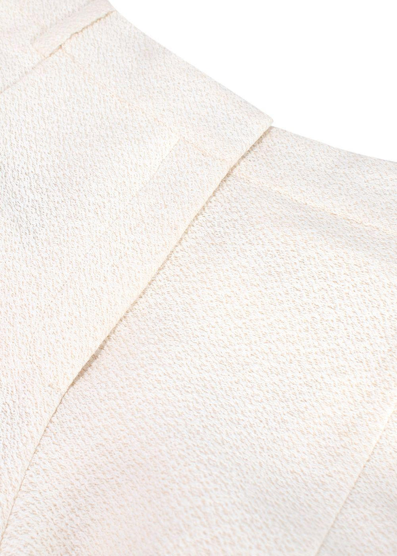 Jacquemus Ivory Boucle Cargo Trousers