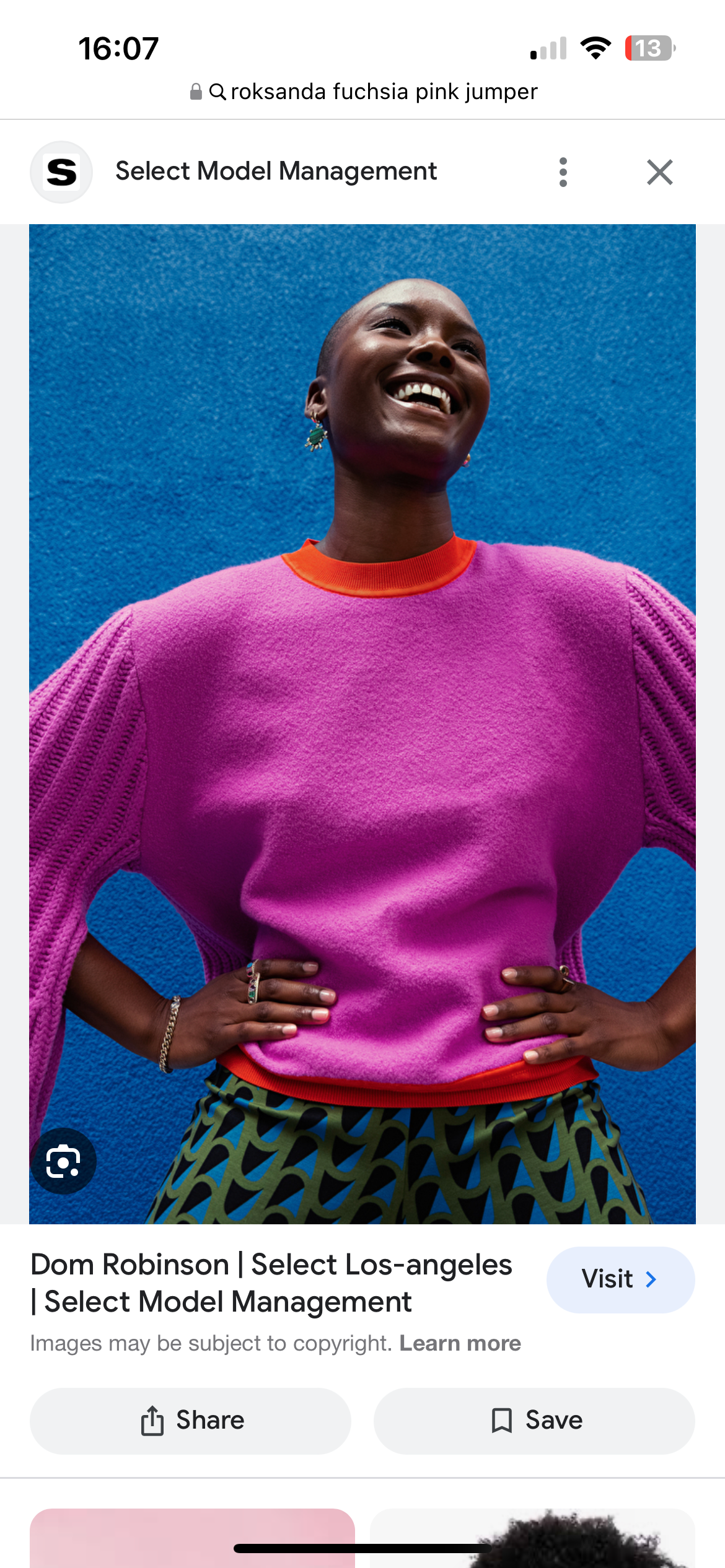 Roksanda Hot Pink/Red Wool Jumper