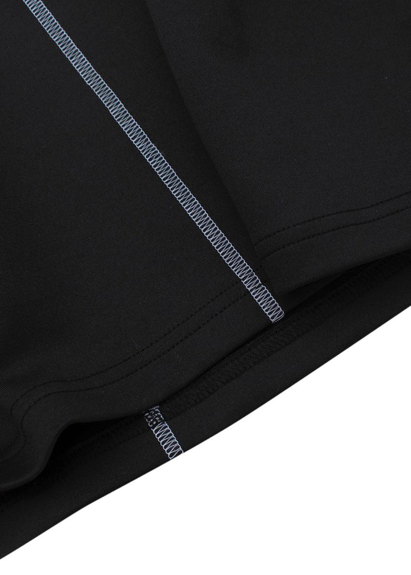 MCQ Black Neoprene Bodycon Mini Dress