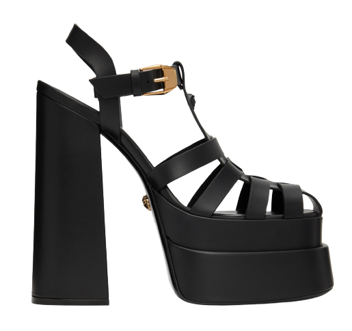 Black La Medusa Platform Sandals