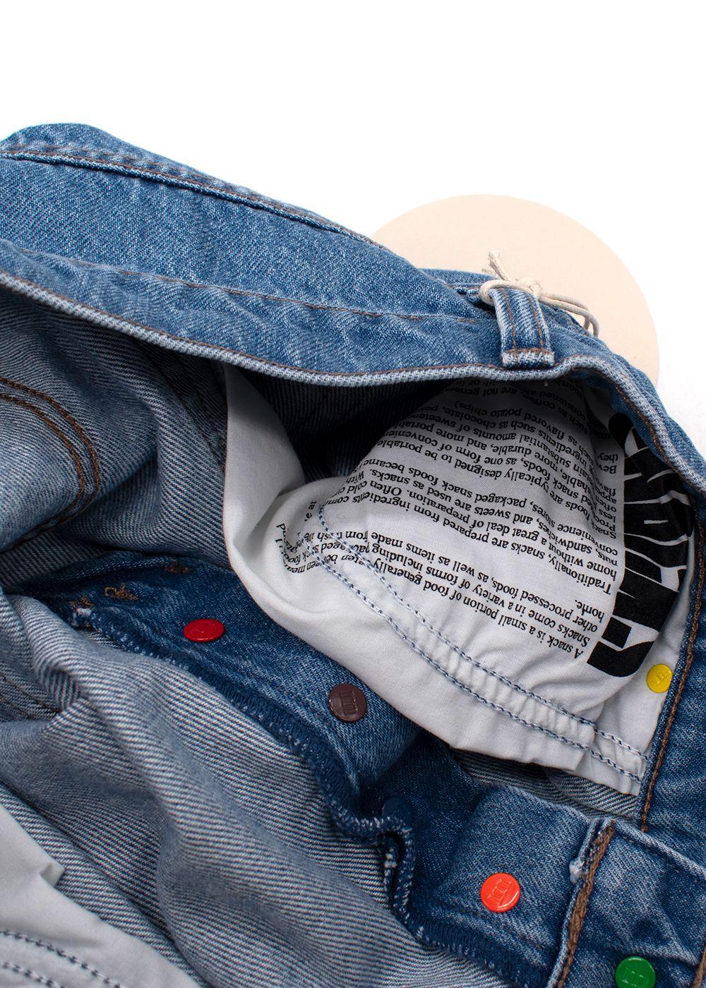 Mother Snacks Blue Push Pop High Waisted Jeans