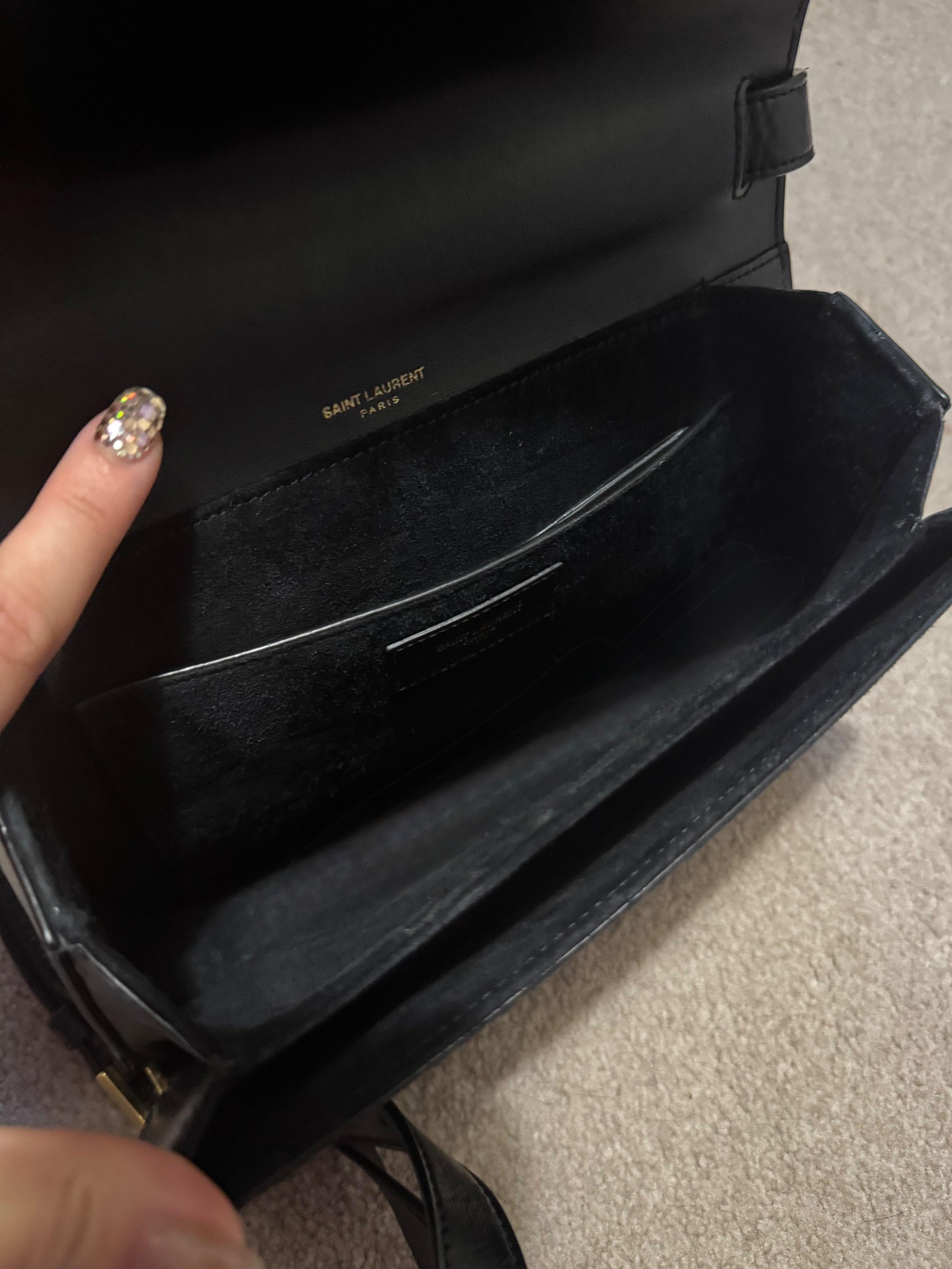 Saint Laurent Black Bellechasse Bag