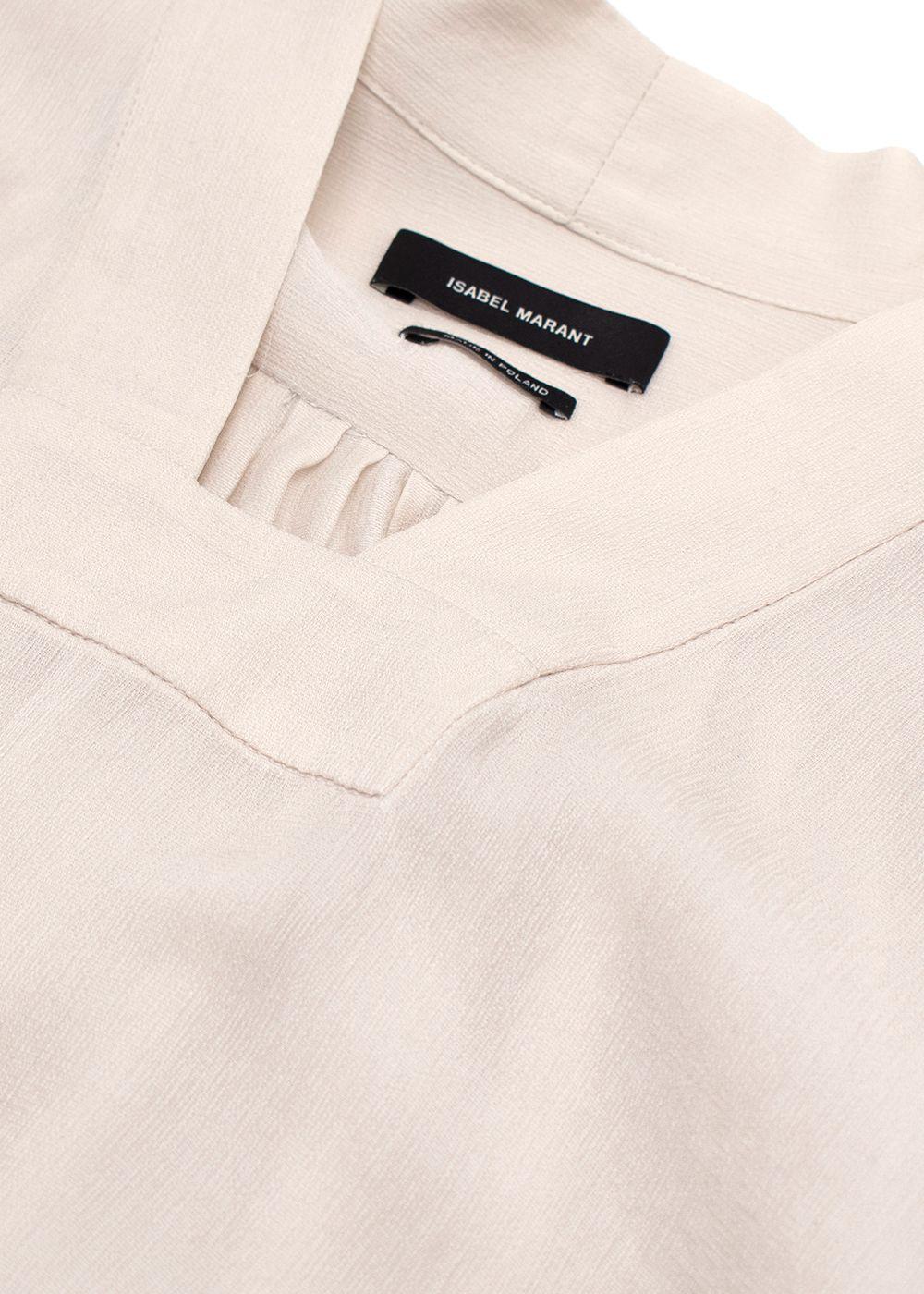 Isabel Marant Light Grey Silk Blouse
