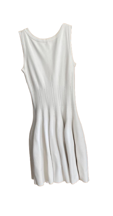 Alaia White Fit And Flare Dress